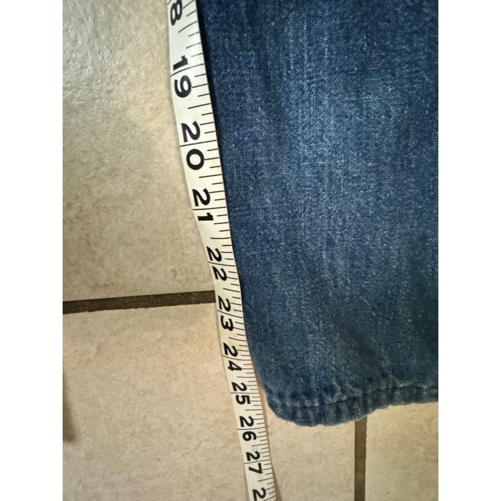 Vintage Sanforized Denim Button Overalls Work Wear Jeans Pants Railroad Distress - Picture 9 of 11